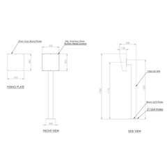 Intercom Bollard Post