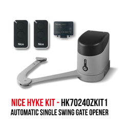 NICE Hyke (HK7024OZKIT1) Single Swing Gate Opener Kit