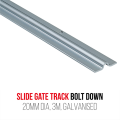 Sliding Gate Track - 20mm dia, 3m, GAL
